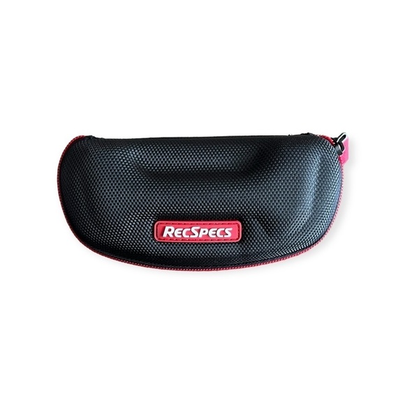 RECSPECS case hard black red  6x3" - Picture 1 of 6